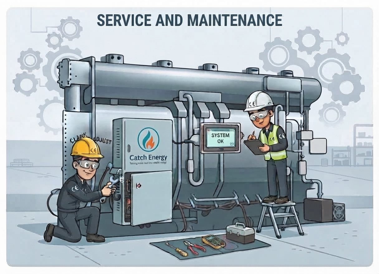 Absorption chiller service and maintenance by Catch Energy engineers UK